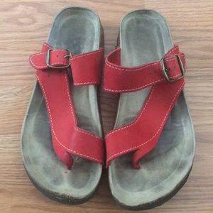 Red Sandals